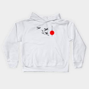 Otaku Japan Kamikaze airplanes Kids Hoodie